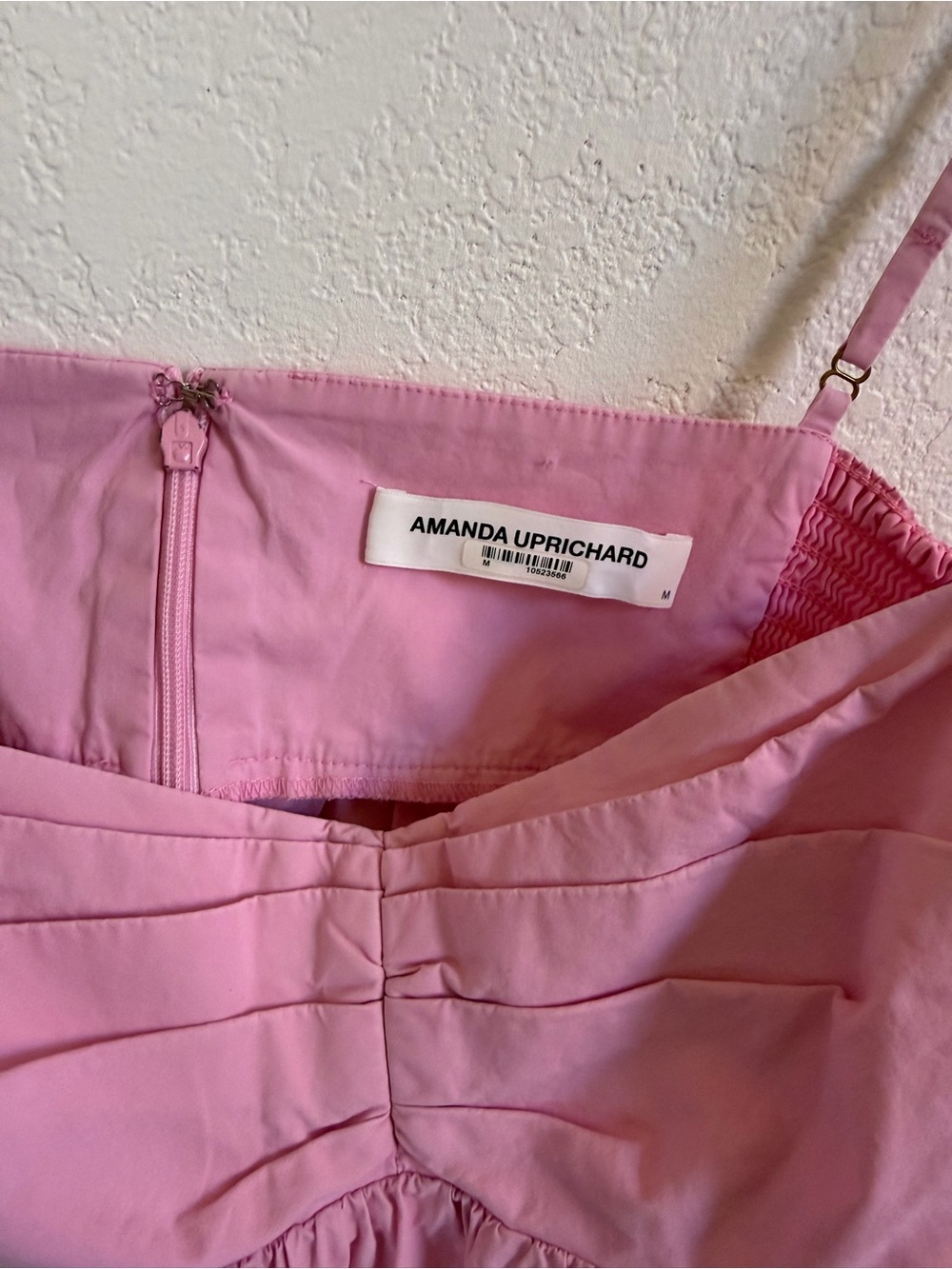 Amanda Uprichard Sima Pink Tiered Maxi Dress Women's Size M - Picture 7 of 8